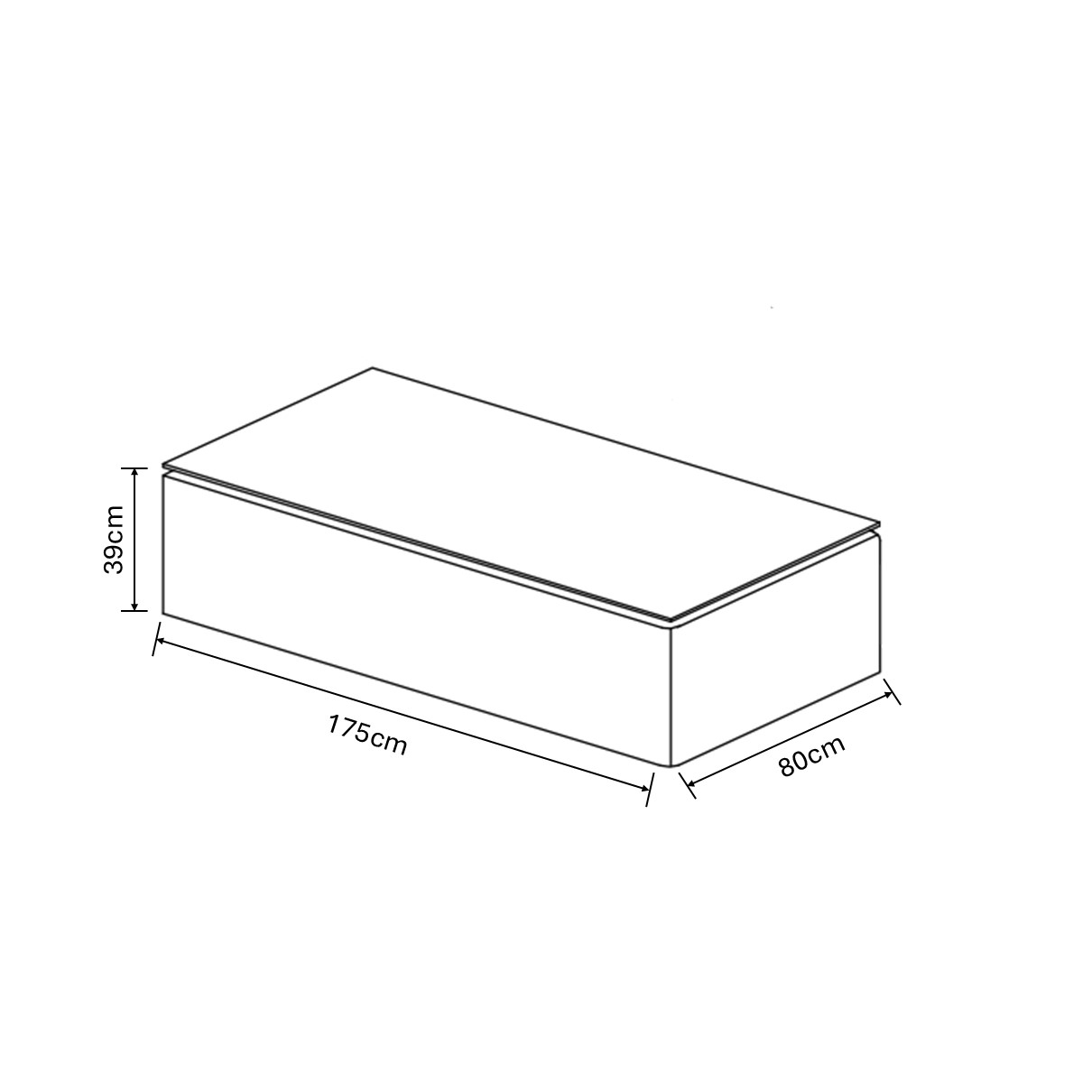 Siesta 3 Seat Lounge Set dimensions
